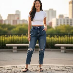 NWT YMI Balloon Fit Authentic Denim Jeans Size 3/26 Rue21 Dream Collection